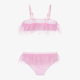 Tutu du Monde-مايو بيكيني مزين بتول لون زهري للبنات (SPF30+) | Childrensalon Outlet