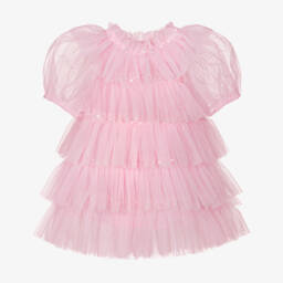 Tutu du Monde-Girls Pink Tulle Princess Gown | Childrensalon Outlet