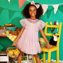 Tutu du Monde-Girls Pink Tulle Watermelon Dress | Childrensalon Outlet