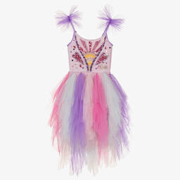 Tutu du Monde-Girls Purple Beaded Tulle Barbie Dress | Childrensalon Outlet