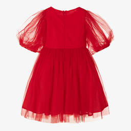 Tutu du Monde-Красное платье из тюля с бисером для девочек | Childrensalon Outlet