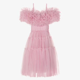 Tutu du Monde-Girls Rosy Tulle Shoulder Gown | Childrensalon Outlet
