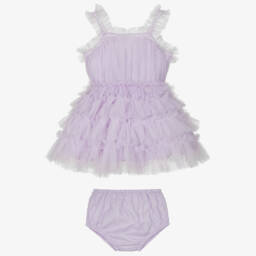 Tutu du Monde-Платье из мягкого лилового тюля для девочек | Childrensalon Outlet