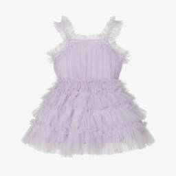 Tutu du Monde-Платье из мягкого лилового тюля для девочек | Childrensalon Outlet