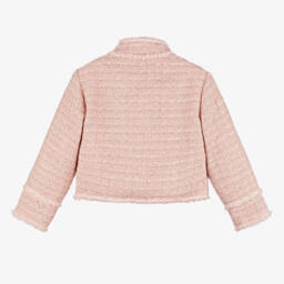 Tutu du Monde-Girls Sparkle Pink Tweed Blazer | Childrensalon Outlet