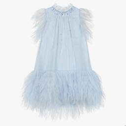Tutu du Monde-فستان تول أزرق براق للبنات | Childrensalon Outlet