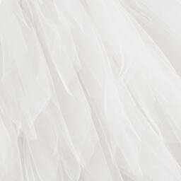 Tutu du Monde-Белое платье из тюля с бисером и перьями | Childrensalon Outlet