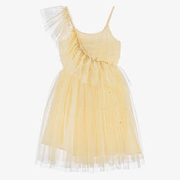 Tutu du Monde-Girls Yellow Tulle & Sequin Dress | Childrensalon Outlet