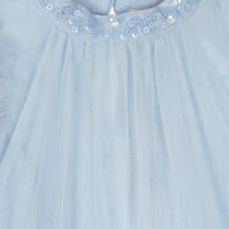 Tutu du Monde-Little Girls Elegant Blue Tulle Gown | Childrensalon Outlet