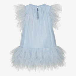 Tutu du Monde-Little Girls Elegant Blue Tulle Gown | Childrensalon Outlet
