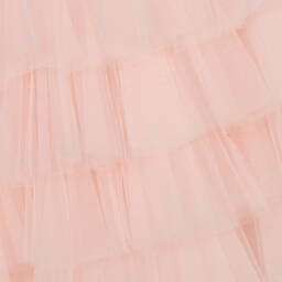 Tutu du Monde-Розовое платье из тюля с ручной вышивкой бисером | Childrensalon Outlet