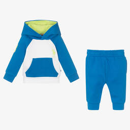 U.S. Polo Assn.-Baby Boys Blue Logo Tracksuit | Childrensalon Outlet