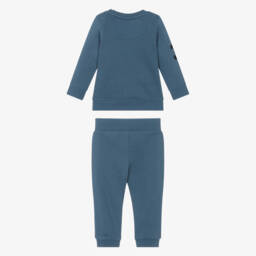 U.S. Polo Assn.-Baby Boys Blue Tracksuit with Logo Prints | Childrensalon Outlet