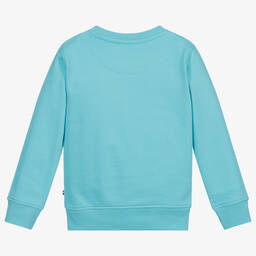 U.S. Polo Assn.-Blue Cotton Logo Sweatshirt | Childrensalon Outlet