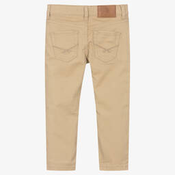 U.S. Polo Assn.-Boys Beige Cotton Trousers | Childrensalon Outlet