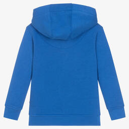U.S. Polo Assn.-Boys Blue Cotton Logo Hoodie | Childrensalon Outlet
