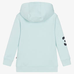 U.S. Polo Assn.-Boys Blue Cotton Logo Hoodie | Childrensalon Outlet