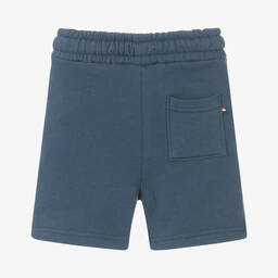 U.S. Polo Assn.-Boys Blue Cotton Logo Shorts | Childrensalon Outlet