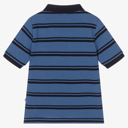 U.S. Polo Assn.-Boys Blue Cotton Polo Shirt | Childrensalon Outlet