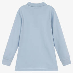 U.S. Polo Assn.-Boys Blue Cotton Polo Shirt | Childrensalon Outlet