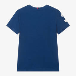 U.S. Polo Assn.-Boys Blue Cotton T-Shirt | Childrensalon Outlet