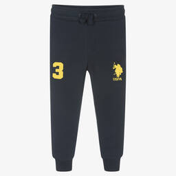 U.S. Polo Assn.-Boys Blue Logo Joggers | Childrensalon Outlet