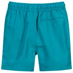 U.S. Polo Assn.-Boys Blue Logo Swim Shorts | Childrensalon Outlet