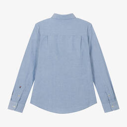 U.S. Polo Assn.-Boys Blue Oxford Cotton Shirt | Childrensalon Outlet