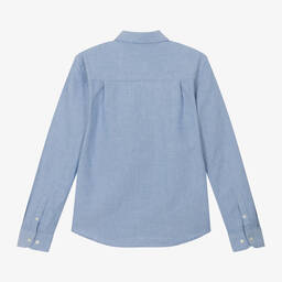 U.S. Polo Assn.-Boys Blue Oxford Cotton Shirt | Childrensalon Outlet