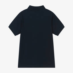 U.S. Polo Assn.-Boys Blue Ribbed Jersey Polo Shirt | Childrensalon Outlet