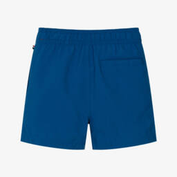 U.S. Polo Assn.-Boys Blue Swim Shorts with Double Horsemen Logo | Childrensalon Outlet