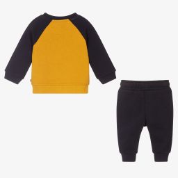 U.S. Polo Assn.-Boys Blue & Yellow Tracksuit | Childrensalon Outlet