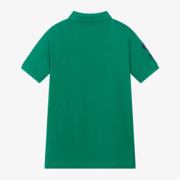 U.S. Polo Assn.-Boys Bright Green Cotton Piqué Polo Shirt | Childrensalon Outlet