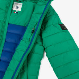 U.S. Polo Assn.-Boys Bright Green Padded Jacket | Childrensalon Outlet