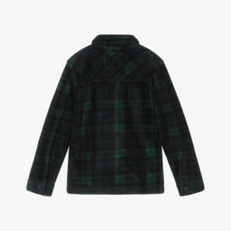 U.S. Polo Assn.-قميص فلانيل كاروهات لون أخضر داكن وأزرق للأولاد | Childrensalon Outlet