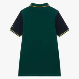 U.S. Polo Assn.-Boys Dark Green Cotton Piqué Polo Shirt | Childrensalon Outlet