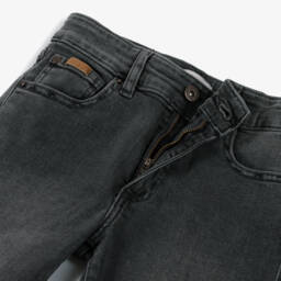 U.S. Polo Assn.-Boys Dark Grey Denim Slim Fit Jeans | Childrensalon Outlet