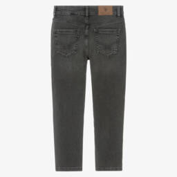 U.S. Polo Assn.-Boys Dark Grey Denim Slim Fit Jeans | Childrensalon Outlet