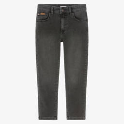 U.S. Polo Assn.-Boys Dark Grey Denim Slim Fit Jeans | Childrensalon Outlet