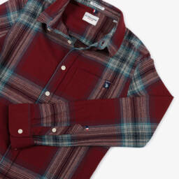 U.S. Polo Assn.-Boys Dark Red Check Shirt | Childrensalon Outlet