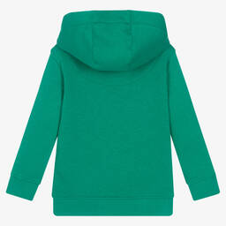 U.S. Polo Assn.-Boys Green Cotton Logo Hoodie | Childrensalon Outlet