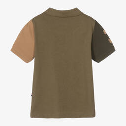 U.S. Polo Assn.-Boys Green Cotton Logo Polo Shirt | Childrensalon Outlet