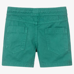 U.S. Polo Assn.-Boys Green Cotton Shorts | Childrensalon Outlet
