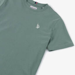 U.S. Polo Assn.-Boys Green Cotton T-Shirt with Embroidered Logo | Childrensalon Outlet