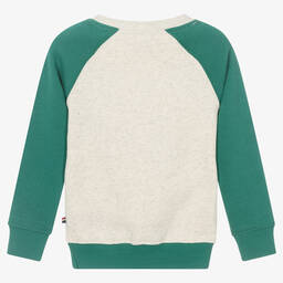 U.S. Polo Assn.-Boys Green & Ivory Sweatshirt | Childrensalon Outlet