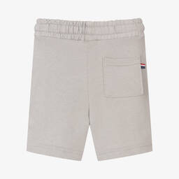 U.S. Polo Assn.-Boys Grey Cotton Logo Shorts | Childrensalon Outlet