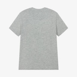 U.S. Polo Assn.-Boys Grey Cotton T-Shirt with Graphic Logo Print | Childrensalon Outlet