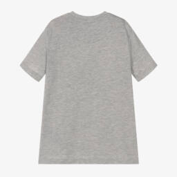 U.S. Polo Assn.-Boys Grey Cotton T-Shirt with Large Double Horsemen Logo | Childrensalon Outlet