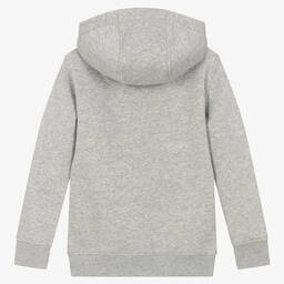 U.S. Polo Assn.-Boys Grey Cotton Zip-Up Hoodie | Childrensalon Outlet