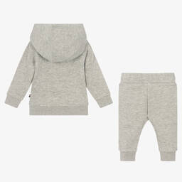 U.S. Polo Assn.-Boys Grey Hooded Tracksuit | Childrensalon Outlet